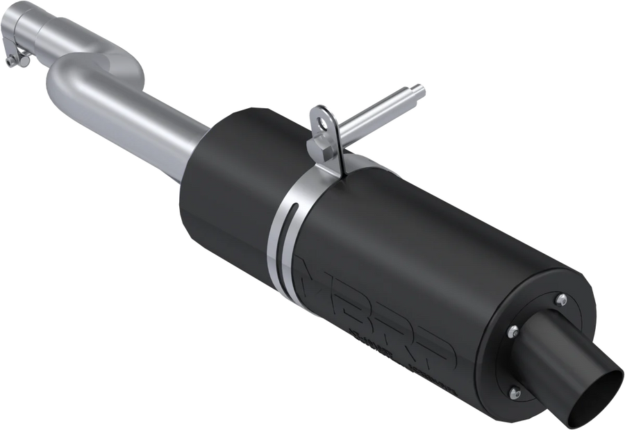 SINGLE SLIP-ON SYSTEM W/ SPORT MUFFLER BLK | AT-6104SP
