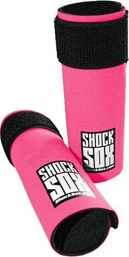 SHOCK SOX  6"  PINK UPSIDE DOWN FORKS