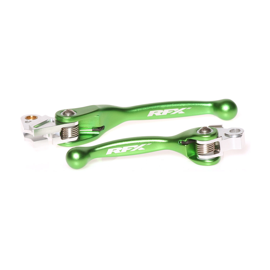 FLEXIBLE LEVER SET GREEN YAM/KAW | FXFL 40200 55GN