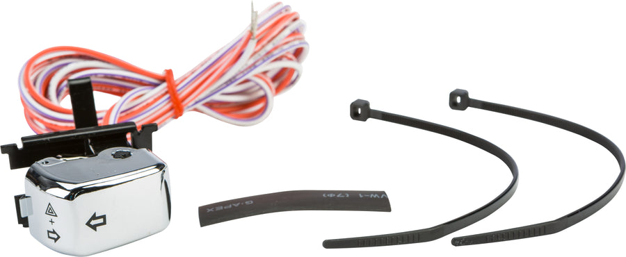 LEFT T/SIGNAL CHR BLK LTRS REPLACES OEM 71598-96 | 371007