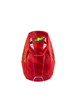 S-M3 FALCON YTH HLMT ECE06/DOT RED FL/WHT/BLUE/YL FL GL YS
