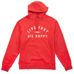 WIRED HOODED PULLOVER RED