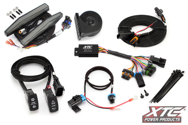 AUTO TURN SIGNAL KIT W/ HORN AND FRONT DRL LIGHTS CAN | ATS-POL-XP16-DRL