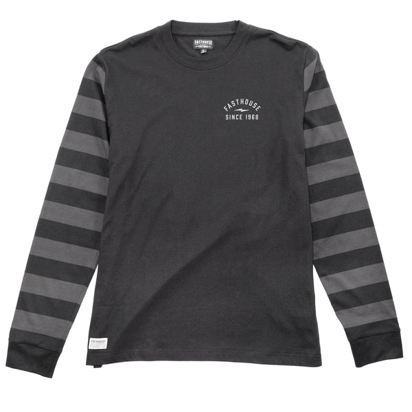 BLKOUT YARNDYE LS TEE BLK