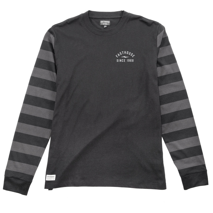 BLKOUT YARNDYE LS TEE BLK