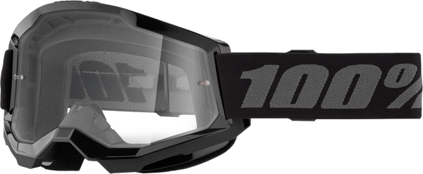 STRATA 2 JUNIOR GOGGLE BLACK CLEAR LENS