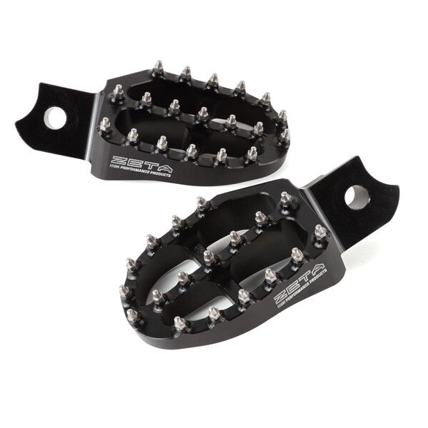 ALUMINUM FOOTPEGS BLACK HON | ZE93-1100