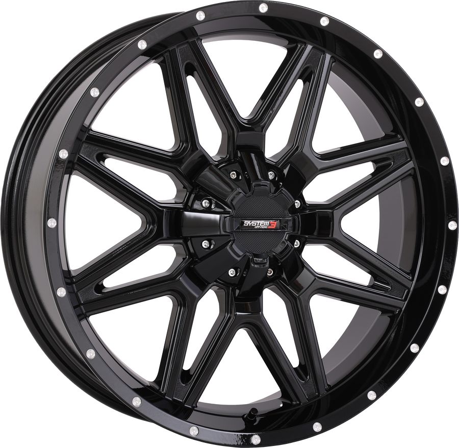 ST7 WHEEL 20X7 4+3 (+10MM) 4/137 & 4/156 GLOSS BLACK | 20S3-7135