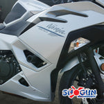 FRAME SLIDERS NO CUT BLACK KAW