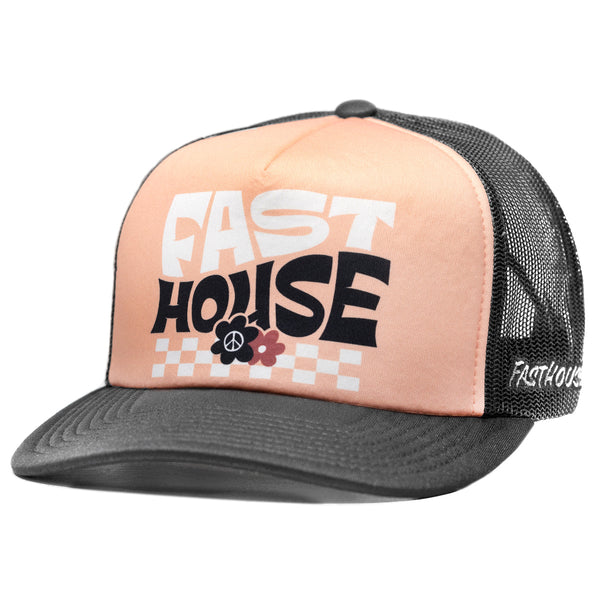 FLOURISH HAT PEACH/BLACK