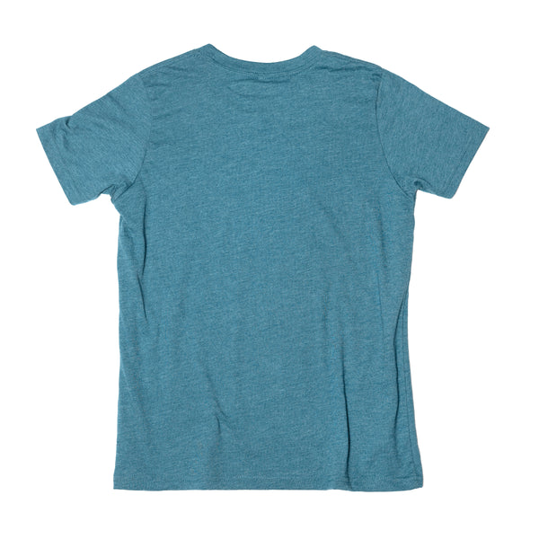 GRL WILD ONE SS HTHR TEAL