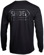 SHOEI CORP LOGO LS T BK/W