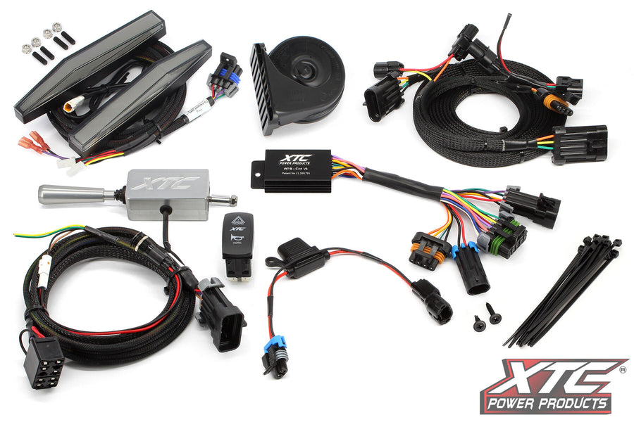 AUTO TURN SIGNAL KIT W/ BILLET LEVER AND FRONT DRL LIGHTS HON