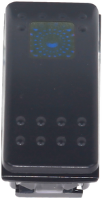 LIGHTED ROCKER SWITCH BLUE