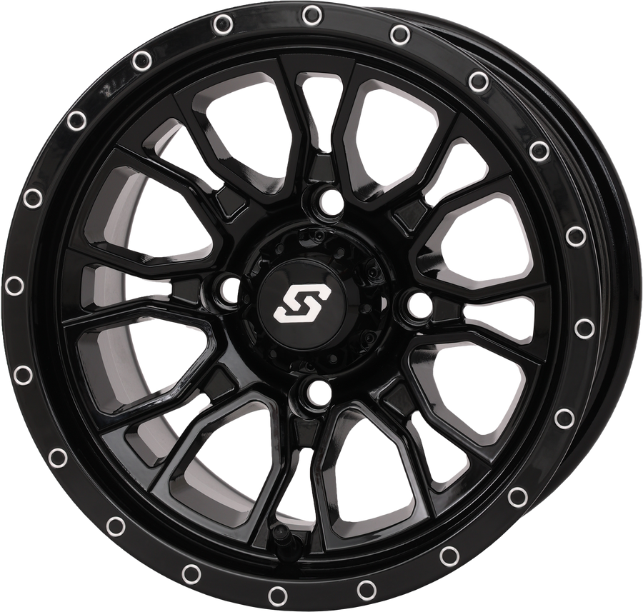 FUSION WHEEL 12X7 5+2 4/110 GLOSS BLACK | 570-9125