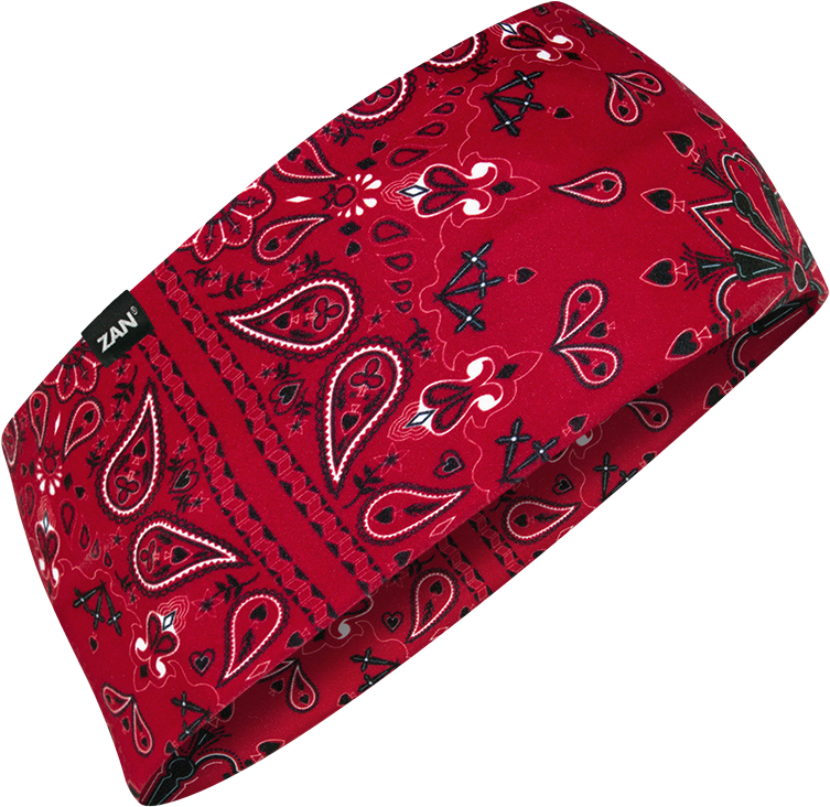 SPORTFLEX HEADBAND UPF50+ RED PAISLEY | HBL106