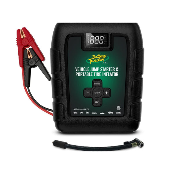 800A 12V LITHIUM JUMP STARTER & TIRE INFLATOR | 030-3010-WH