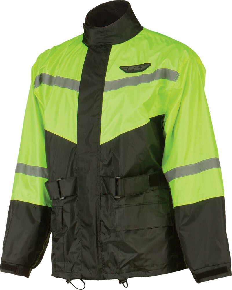 2-PIECE RAIN SUIT BLACK/HI-VIS