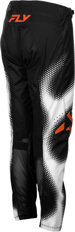 YOUTH KINETIC TORCH PANTS BLACK/WHITE/ORANGE SZ 18