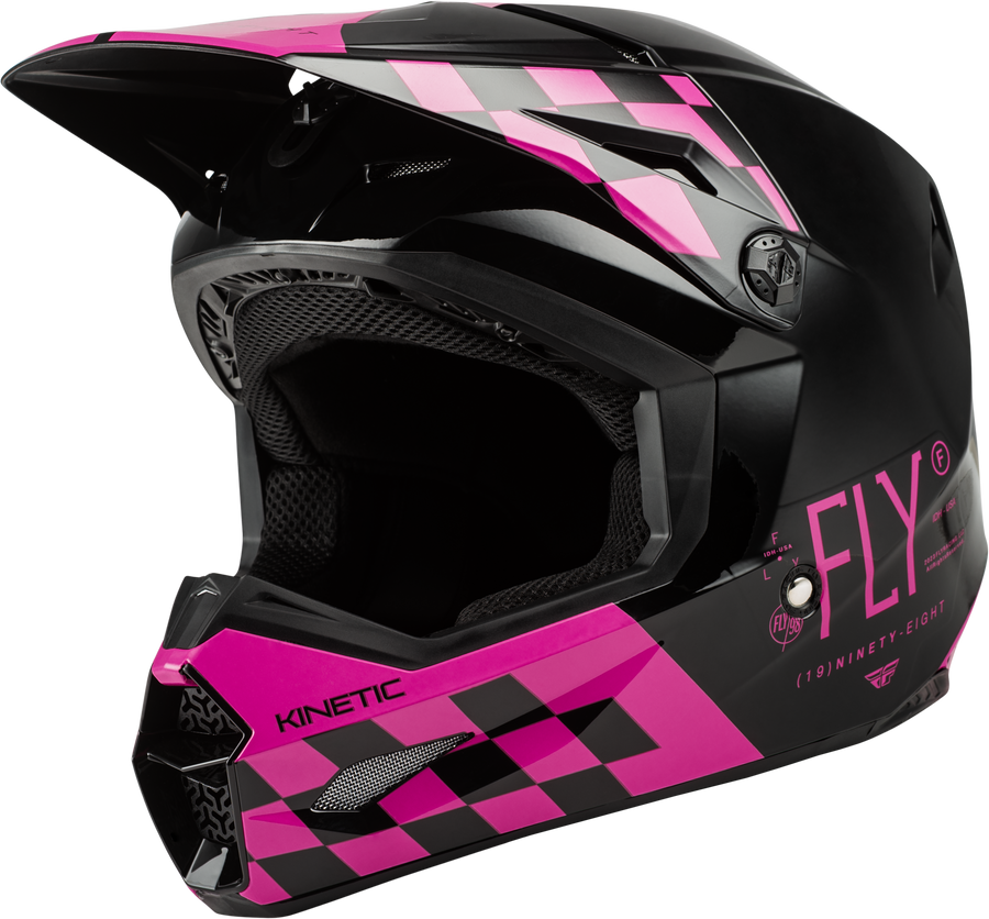 KINETIC LITE RIVAL HELMET GLOSS BLACK/PINK
