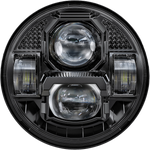 5 3/4" LED HEADLIGHT RUGGED ULTRA VIEW BLACK | UV5B