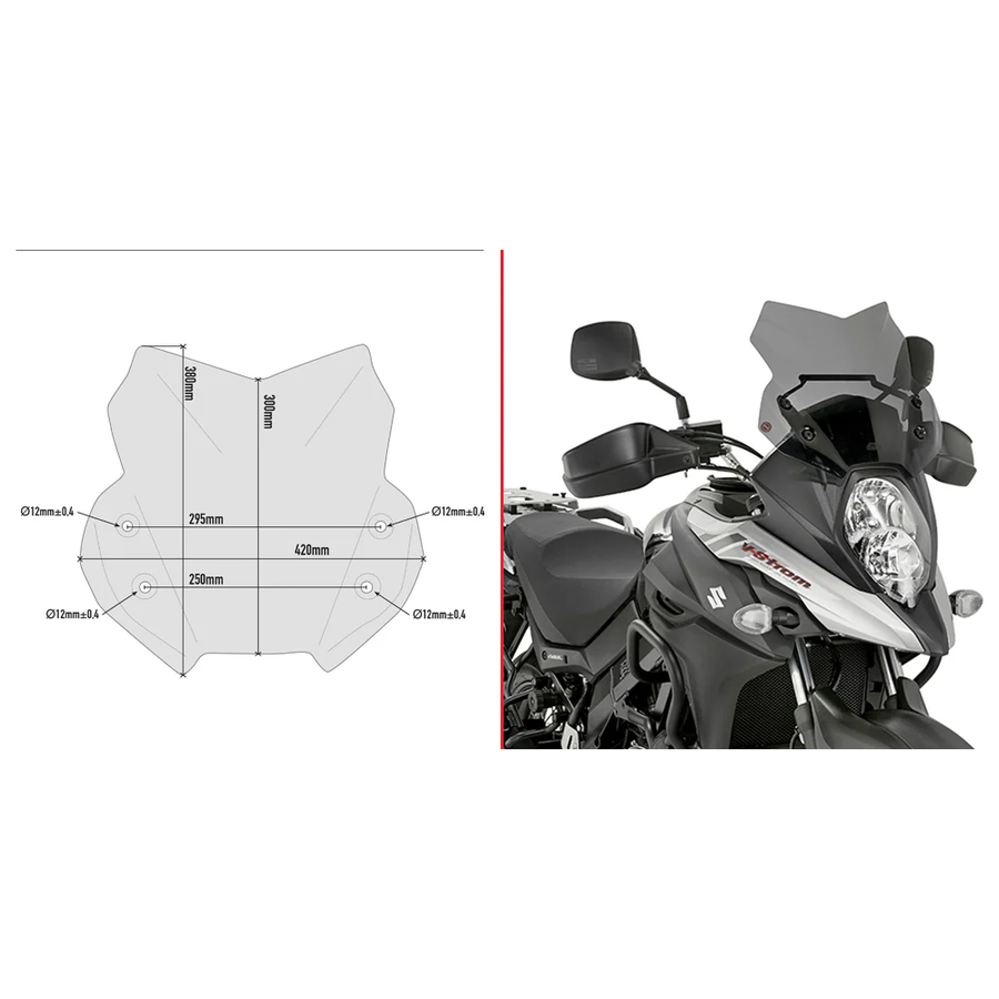 WINDSHIELD SPECIFIC SMOKE SUZ | D3112B