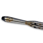 INTMDTR M8 SOFTAIL MID BRUSHED SS W/BLACK END CAP | 930-02624