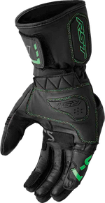 S1 GLOVE BLK/FLO-GREEN LEATHER