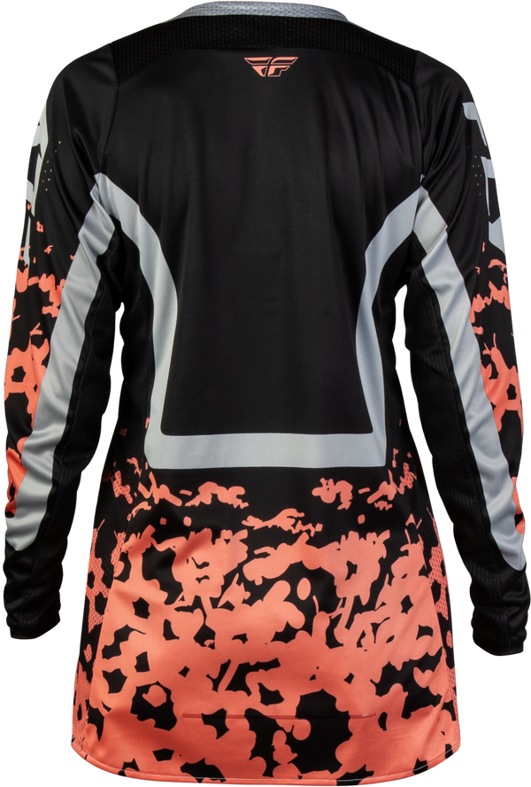 WOMEN'S LITE FLAKE JERSEY BLACK/LIGHT GREY/CORAL