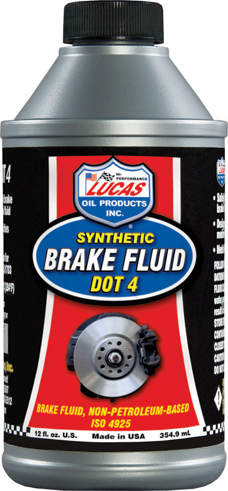 SYNTHETIC BRAKE FLUID DOT 4 12 OZ (12/CASE  SOLD EA)