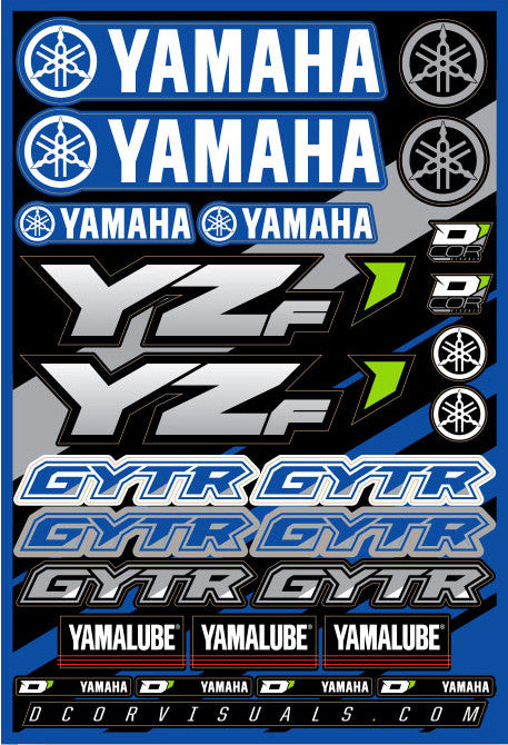 DECAL SHEET YAMAHA YZF | 40-50-100