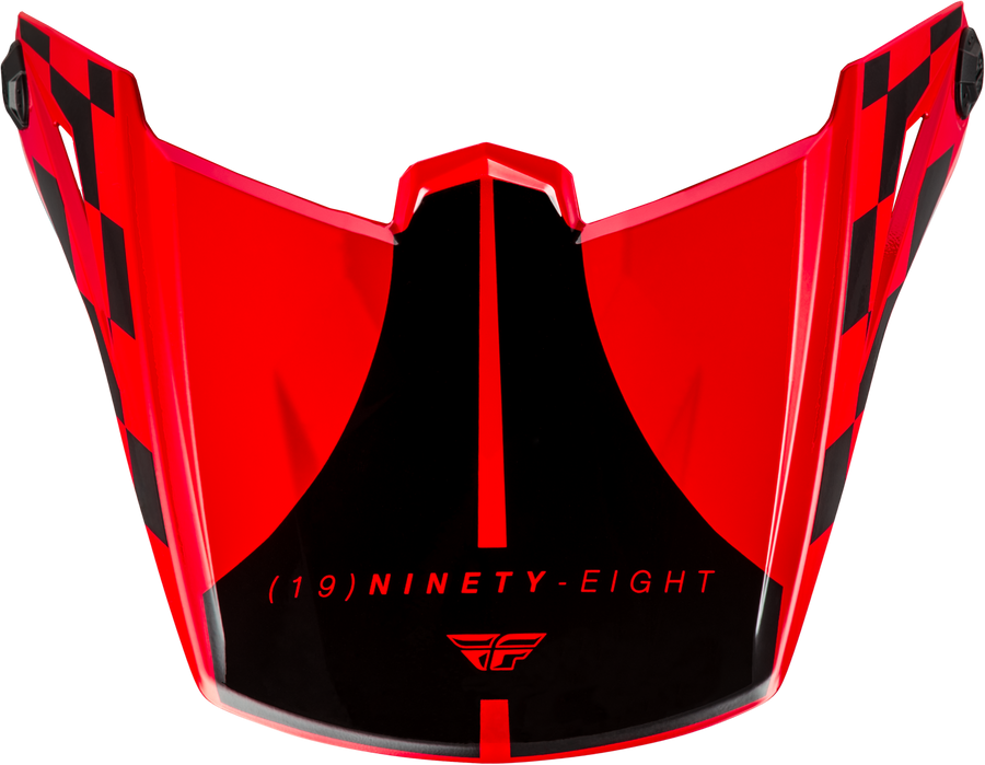 KINETIC LITE RIVAL HLMT VISOR GLOSS RED/BLACK