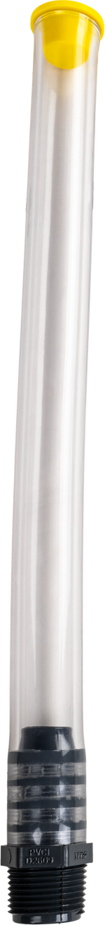 FILLER HOSE PUSH-IN PLUG CLEAR 12" | 300-10002