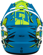 YOUTH MX-46Y UNSTABLE HELMET MATTE BLUE/GREEN YL