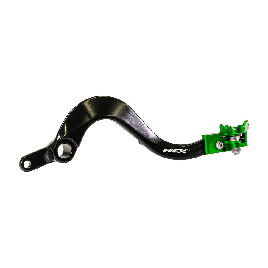 REAR BRAKE PEDAL GREEN FOLDING-TIP KAW | FXRB 20100 99GN