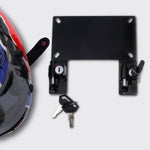 LICENSE PLATE BRACKET W/HELMET LOCK BLACK BMW | Z5505A