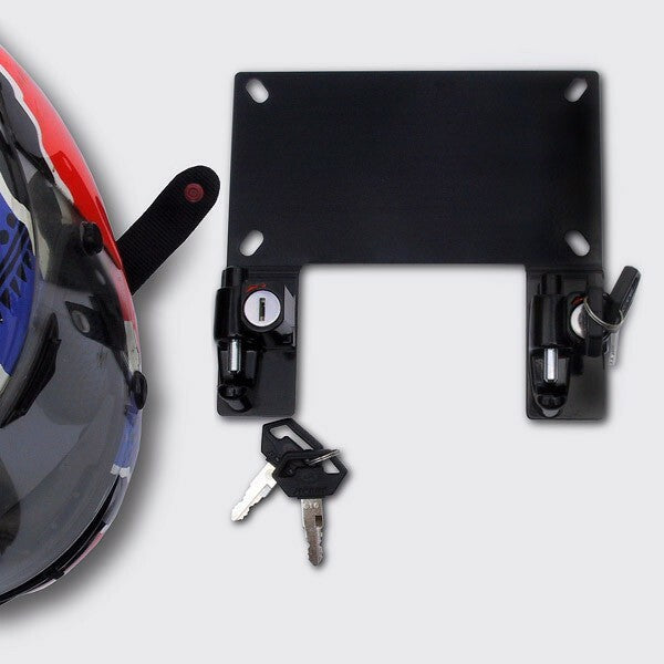 LICENSE PLATE BRACKET W/HELMET LOCK BLACK BMW | Z5505A