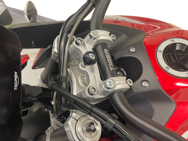 HANDLEBAR RISERS TOUR W/RAM BALL SILVER TRI