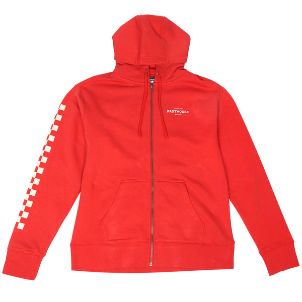 ANCHOR ZIPUP PULLOVER RED