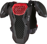 BIONIC ACTION YOUTH CHEST PROTECTOR BLK/RED LG/XL