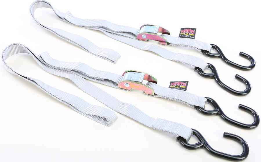 TIE-DOWN CAM S-HOOK 1"X5.5' SILVER PAIR
