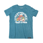 GRL WILD ONE SS HTHR TEAL