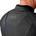 S1 D3O LEATHER JACKET BLACK LG
