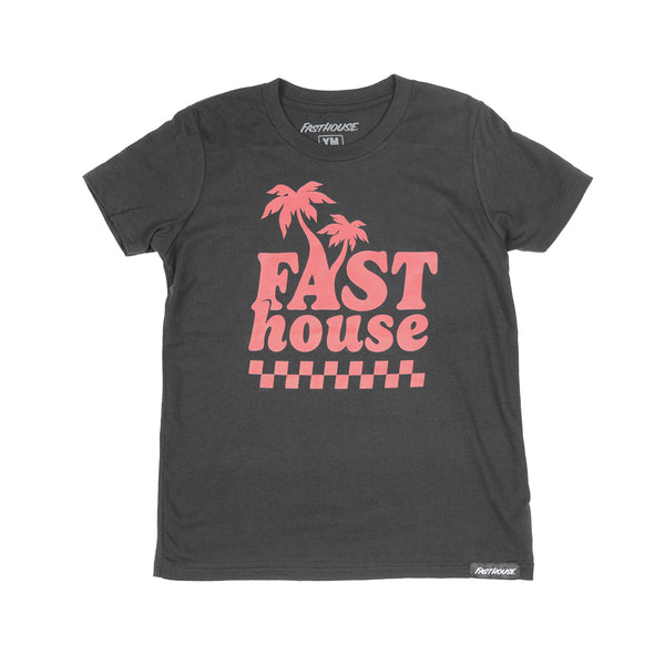 GIRL'S VACAY SS TEE BLK YXL