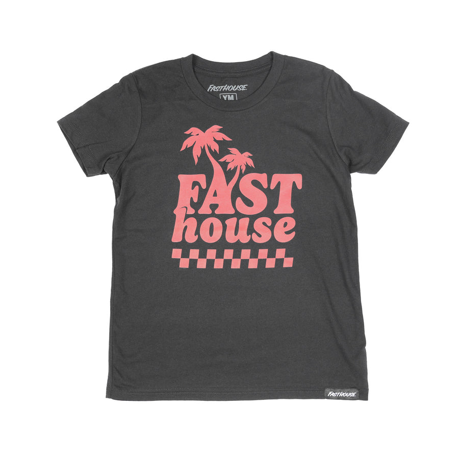 GIRL'S VACAY SS TEE BLK YXL