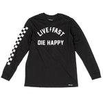 DIE HAPPY LS TEE BLACK
