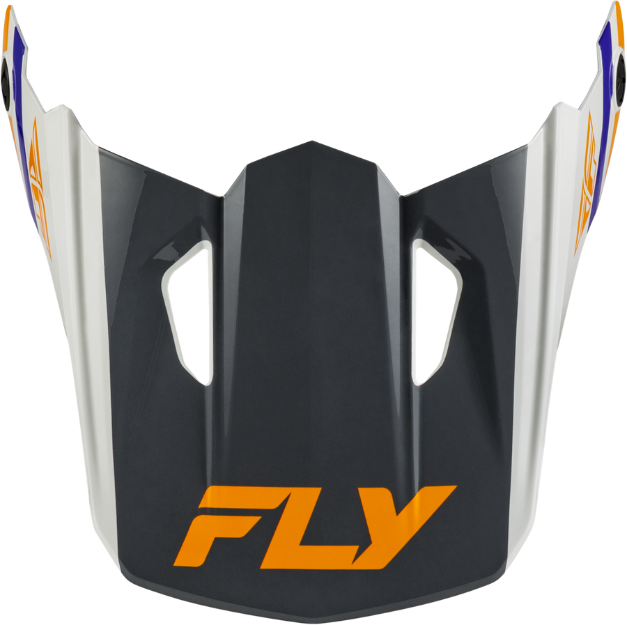 YTH KINETIC SCRAP HELMET VISOR WHITE/ORANGE/BLUE/GREY YS-YL