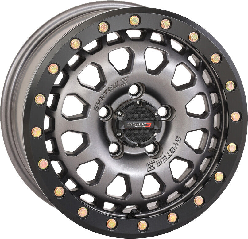 SB6 BL WHEEL 15X7 4+3 (+10MM) 5/4.5 GUN METAL GREY | 15S3-6644