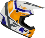 KINETIC SCRAP HELMET WHITE/ORANGE/BLUE/GREY