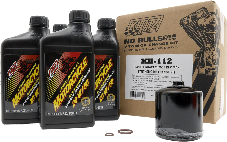 BASIC HD REV MAX 4QT SYNTHETIC OIL CHANGE KIT | KH-112